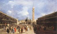 Francesco Guardi - The Piazza San Marco towards the Basilica